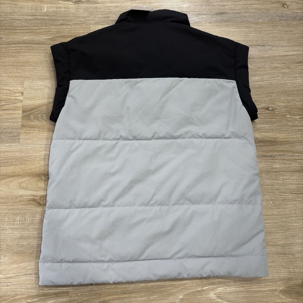 Everlane Puffer Vest Womens Size XS Nyle Quilted, Black & Gray Colorblock - Picture 9 of 9